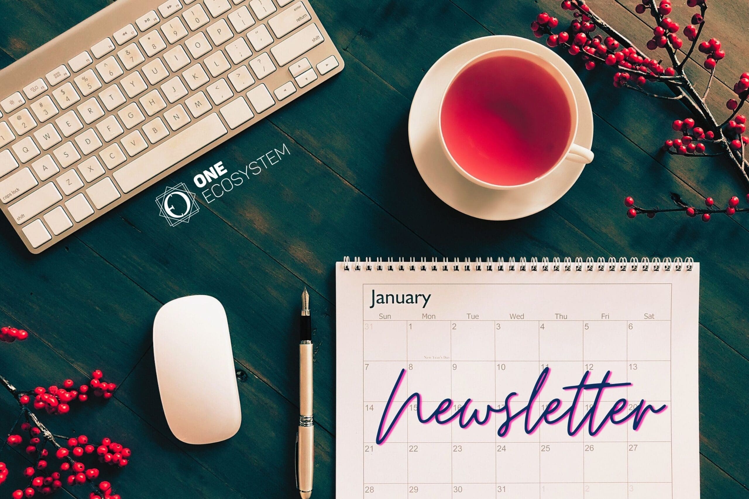 Este é um calendário com mensagens da Newsletter de janeiro.
